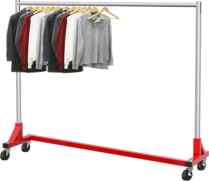 Simple Houseware Industrial Grade Z-Base Garment Rack, 500lb Load by SimpleHouseware