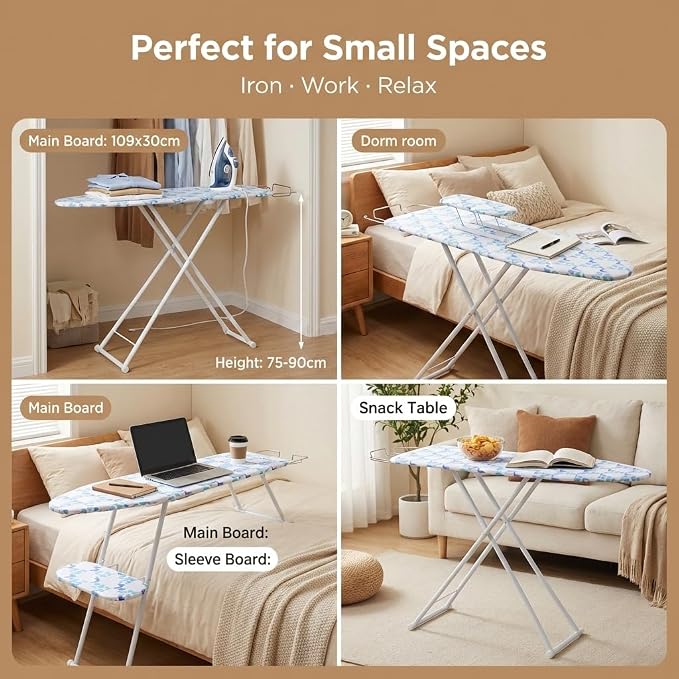 43" x 13" Ironing Board Height Adjustable Iron Board, Heavy Duty Itoning Board - Image 8