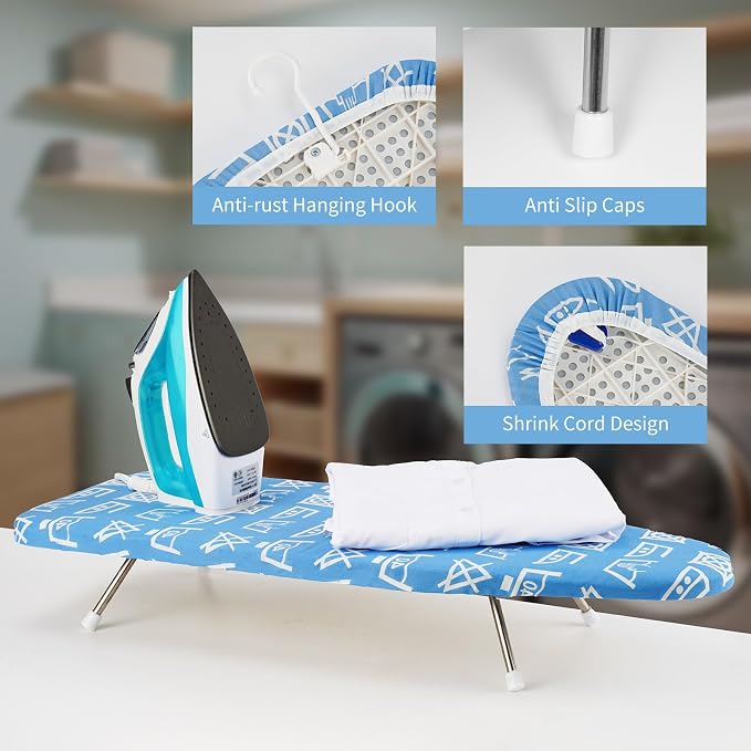 Tabletop Ironing Board 12"x29" – Portable Folding Ironing Board - Image 5