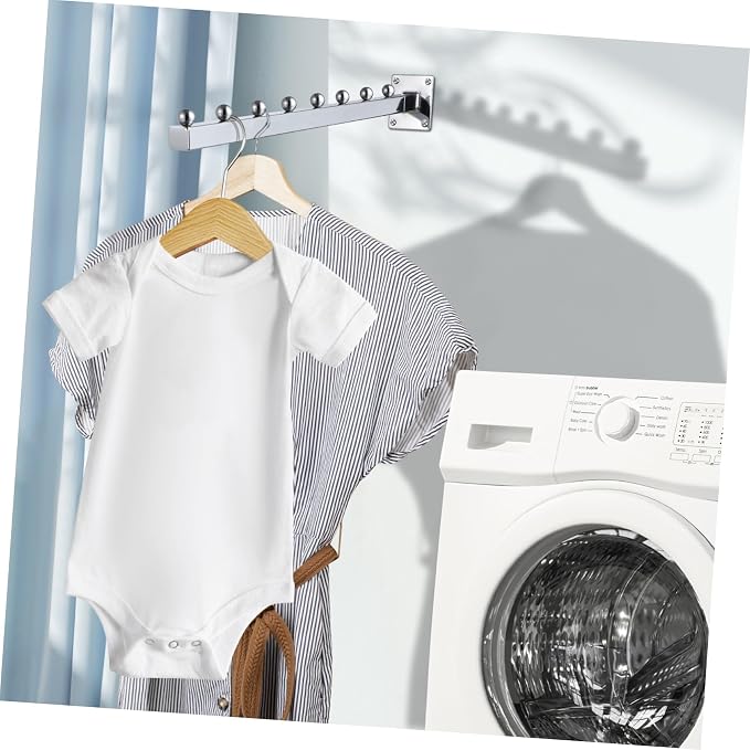 5pcs Elegant Square Wall Mounted Drying Rack over Door Rack Beaded Design - Image 8