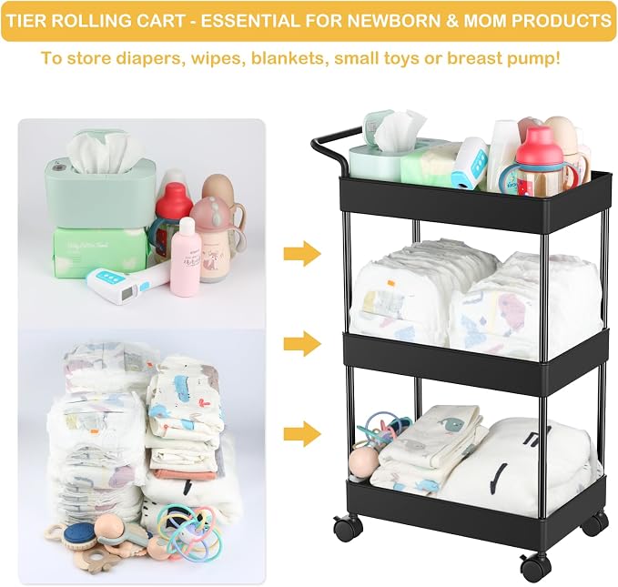 Diaper Caddy - Plastic Diaper Organizer - Image 3