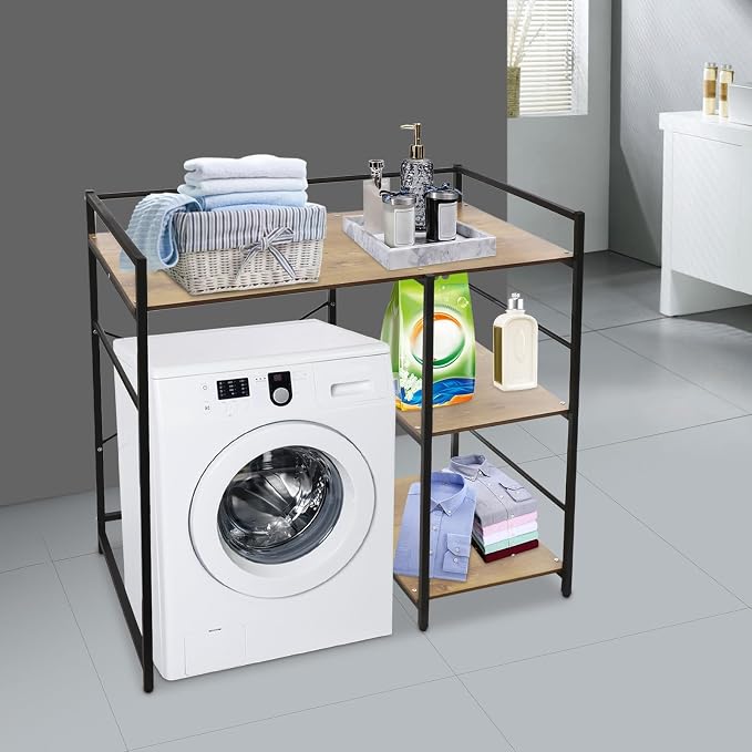 Washing Machine Storage Utility Rack Over Washer and Dryer Shelves Above Washer - Image 5