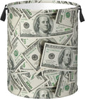 Funny Hundred Dollars Money Bills Laundry Hamper Bag by Unknown