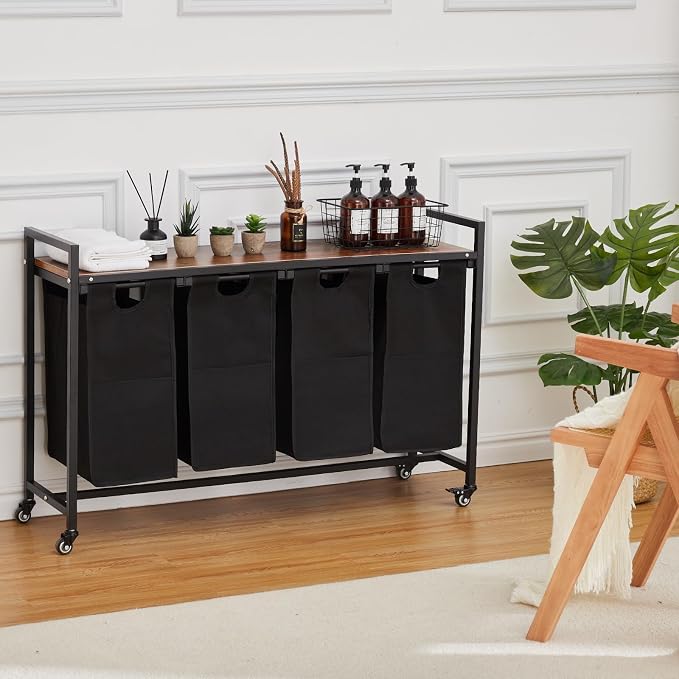 4 × 11.5 Gal/174L Laundry Sorter - Image 8