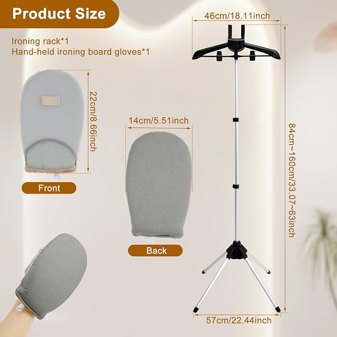 Garment Steamer Rack, Foldable Garment Steamer Stand - Image 2