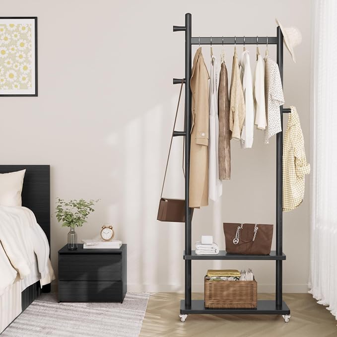 Coat Rack Freestanding Clothing Rack by Taitiy