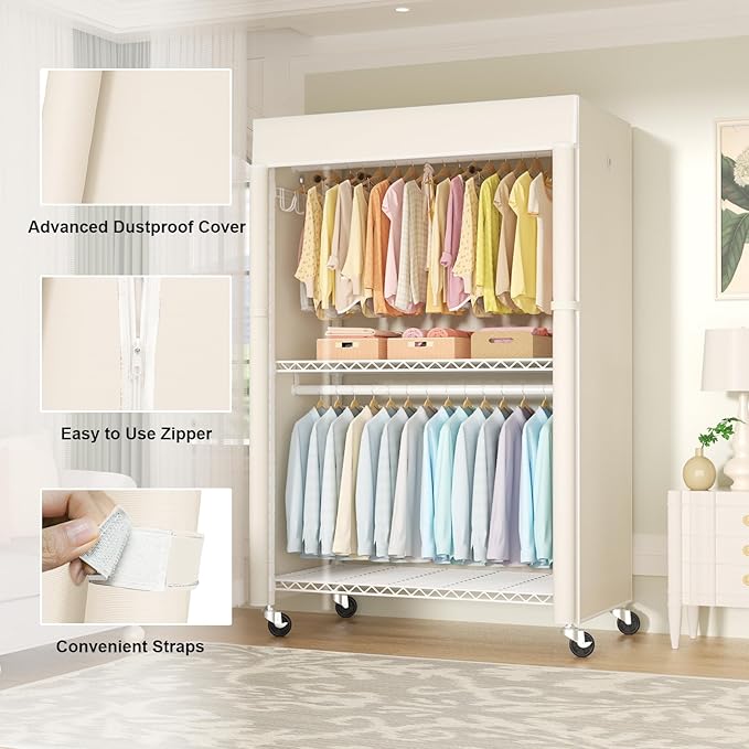 FUTASSI White Clothing Rack - Image 5