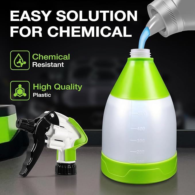 Heavy Duty Spray Bottle 17 oz, Professional Double Mist Trigger Sprayer Bottle - Image 6