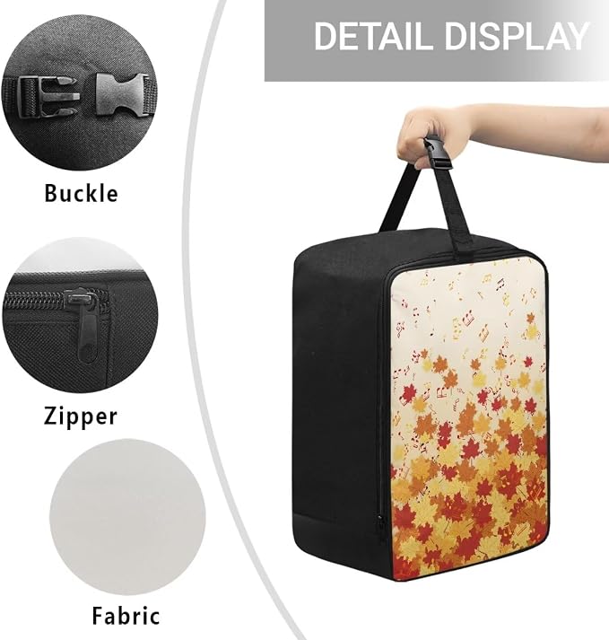 Portable Travel Iron Storage Bag Fall Maple Leaves Heavy Fabric Bag - Image 5