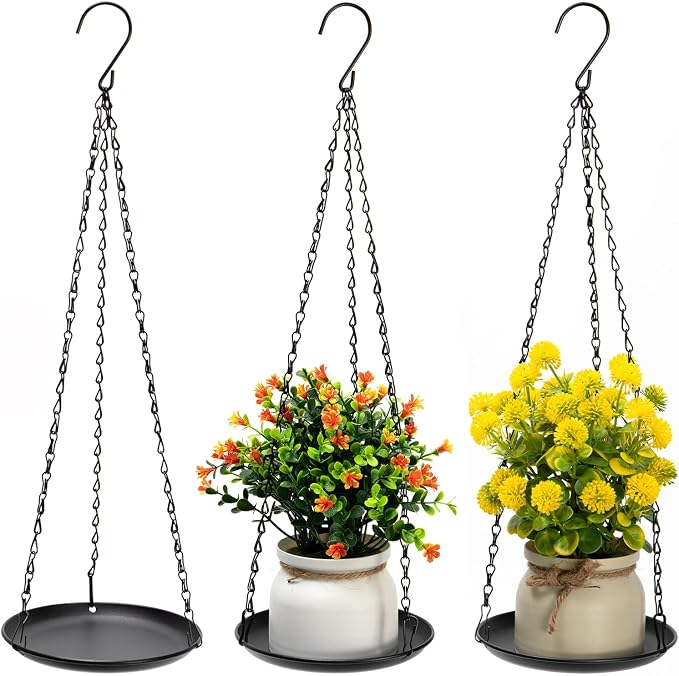 Heavy Duty Metal Hanging Planters by ZYUXUANBringNatureCozyHome
