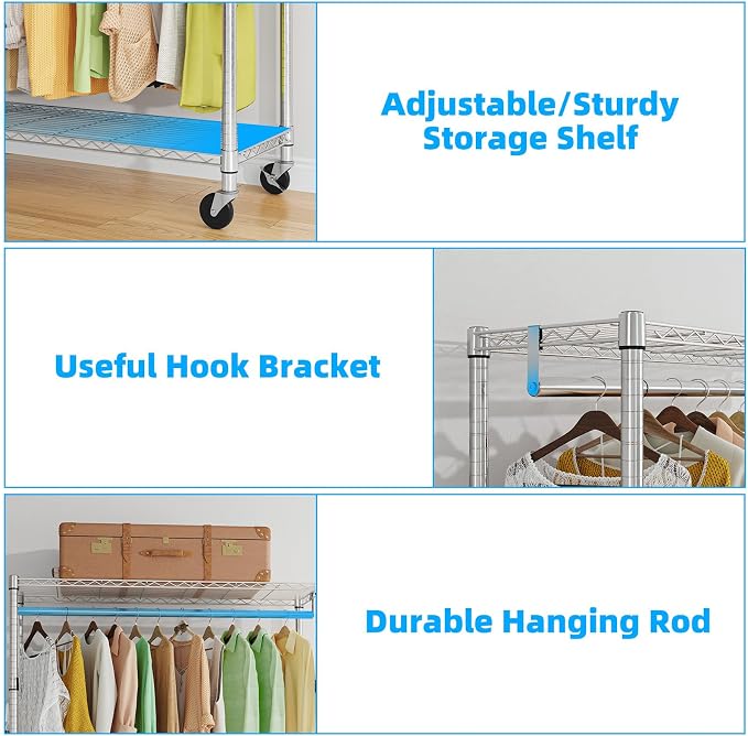 Simple Trending Clothing Garment Rack - Image 6