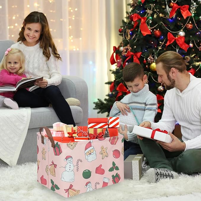 Rectangular Christmas tree Basket, Nursery Hamper, Waterproof and foldable - Image 4