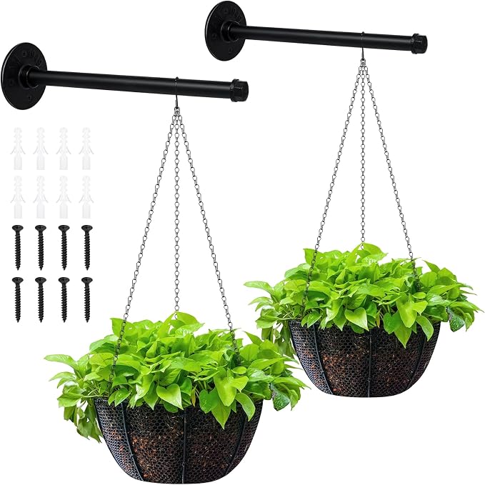 2 Set Plant Wall Hanger Rod by Unknown