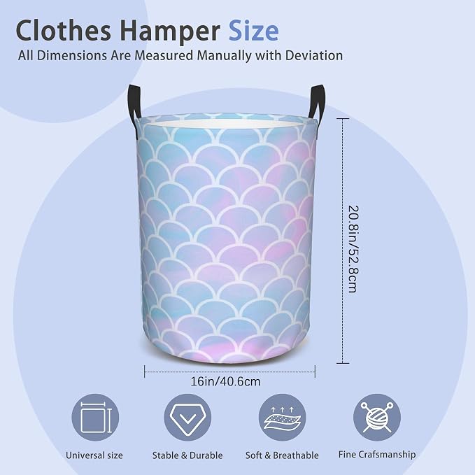 Laundry Basket, Dirty Clothes Basket, Foldable Waterproof Oxford Cloth Storage - Image 2