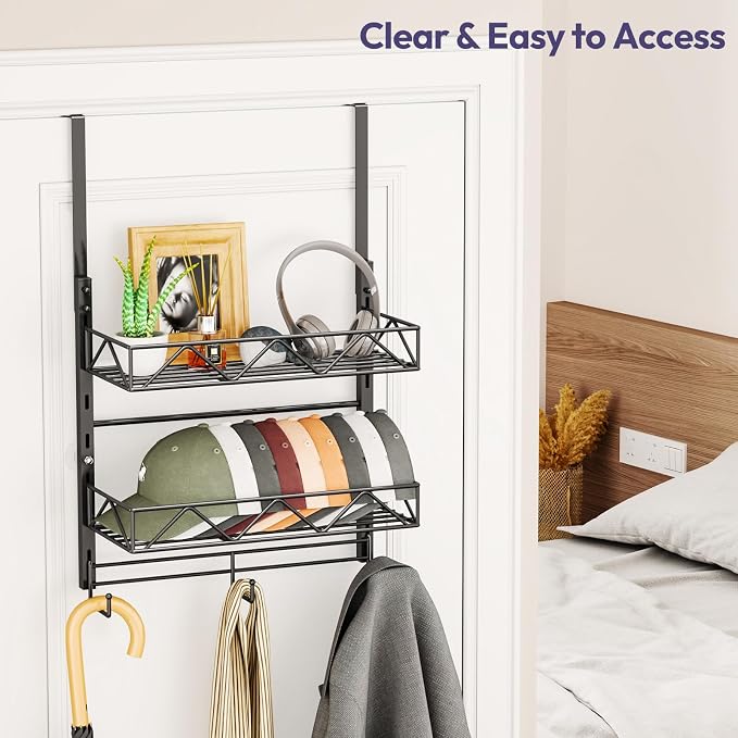 SWTYMIKI Over Door Hat Organizer - Image 6