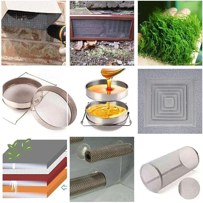 304 Stainless Steel Metal Mesh Sheet 40 Mesh, Precision Wire Cloth - Image 6