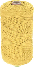 HARFINGTON Natural Macrame Cord 2mm x 220 Yards 3 Strand Twisted Cotton Macrame by HARFINGTON