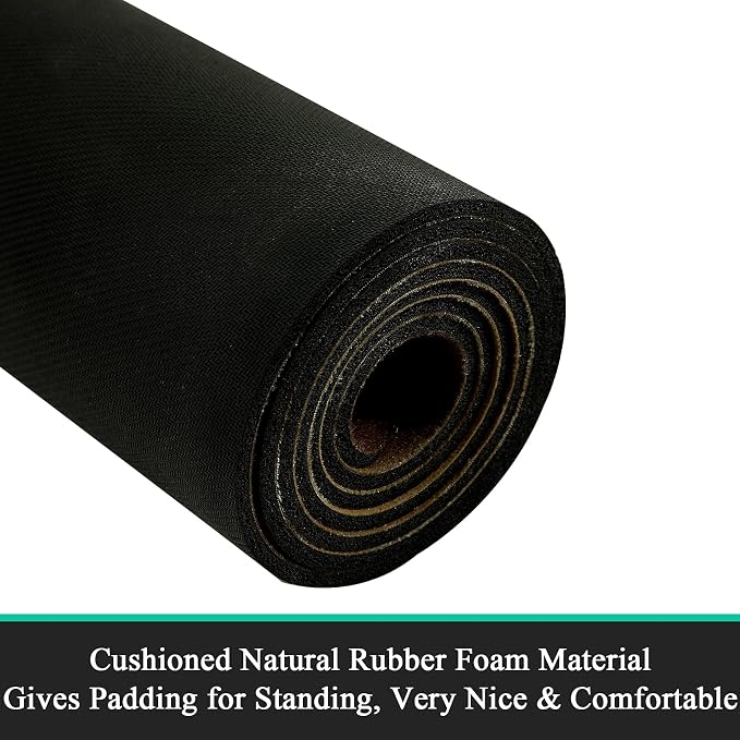 Pauwer Laundry Room Rug Runner 20"x60" Waterproof Rubber Laundry Mat Non Slip - Image 5