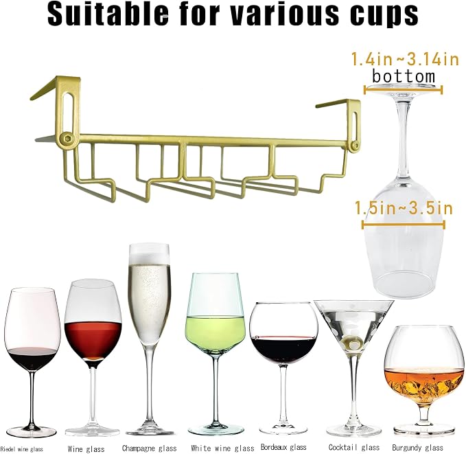 Adjustable Under Cabinet Stemware Holder - Image 4