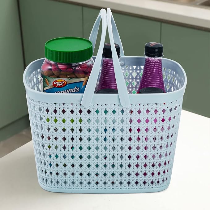 Frcctre 3 Pack Portable Shower Caddy Basket, Plastic Storage Baskets - Image 6