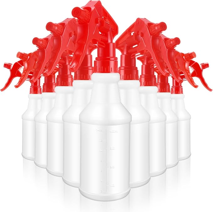 10 Pack Spray Bottles 16 oz Empty Water Spray Bottles by Gandeer