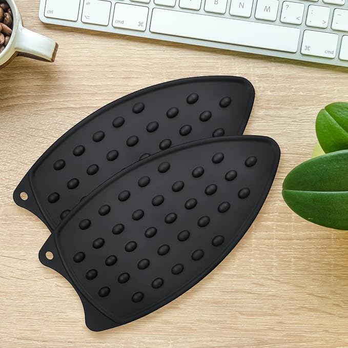 yuntop 2 Pcs Silicone Iron Rest Pads Multipurpose Iron Hot Resistant Mat - Image 7