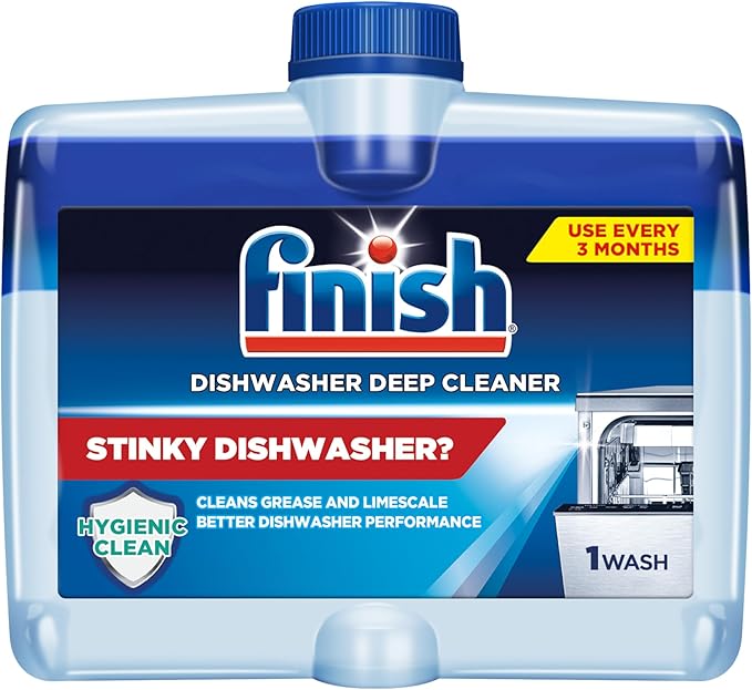Finish Dishwasher Cleaner Liquid, Deep Cleans Hidden Grease & Limescale by Finish