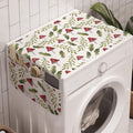 Ambesonne Mushroom Washing Machine Organizer, Watercolor Pattern Green Leaves by Ambesonne