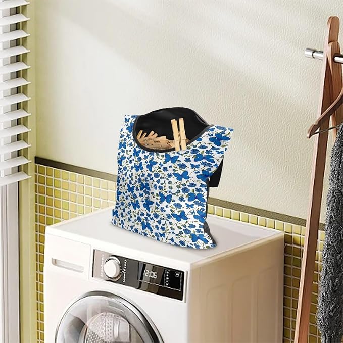 Butterfly Clothespin Bag Holder Large Capacity Pin Collector Bag - Image 2