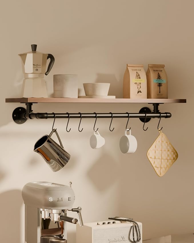Bathroom Shelves Wall Mounted by INDUSTRIALSHELVESDESIGN