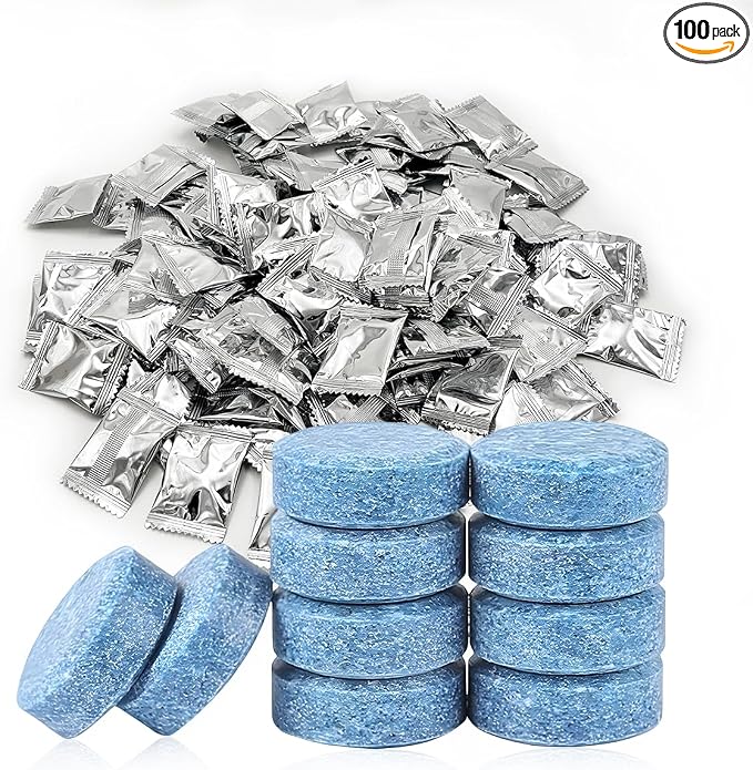 100 PCS Car Windshield Washer Tablets, Auto Glass Wiper Solid Cleaning by Unknown
