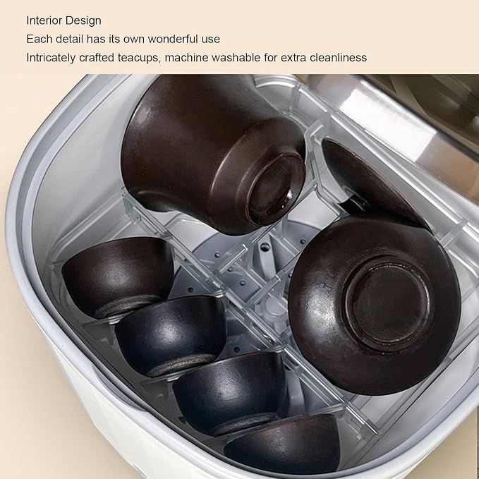 Portable Cup Washer Machine Effective Turbo ABS Material Rechargeable Battery - Image 7