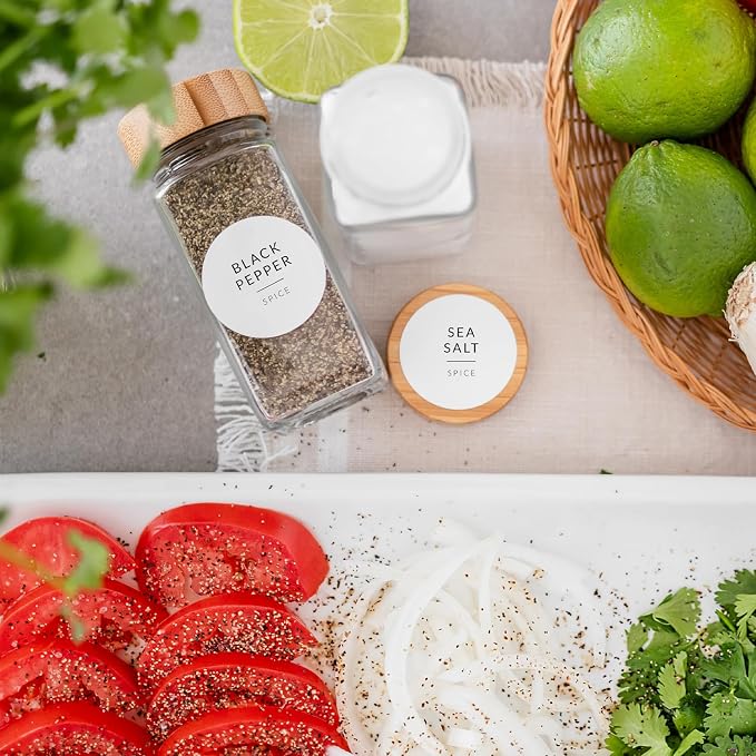 Round Spice Labels Stickers for Glass Jars - Image 2