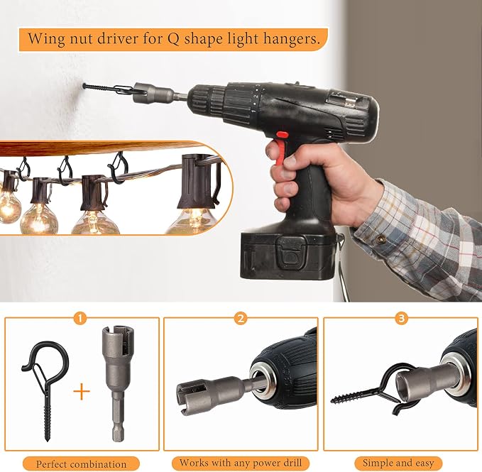 Q-Hanger Hooks Outdoor String Lights - Image 5