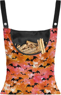 Bats Tie Dye Clothes Pin Hanging Bag Multi Purpose Clothespin Storage Organizer by Psesaysky