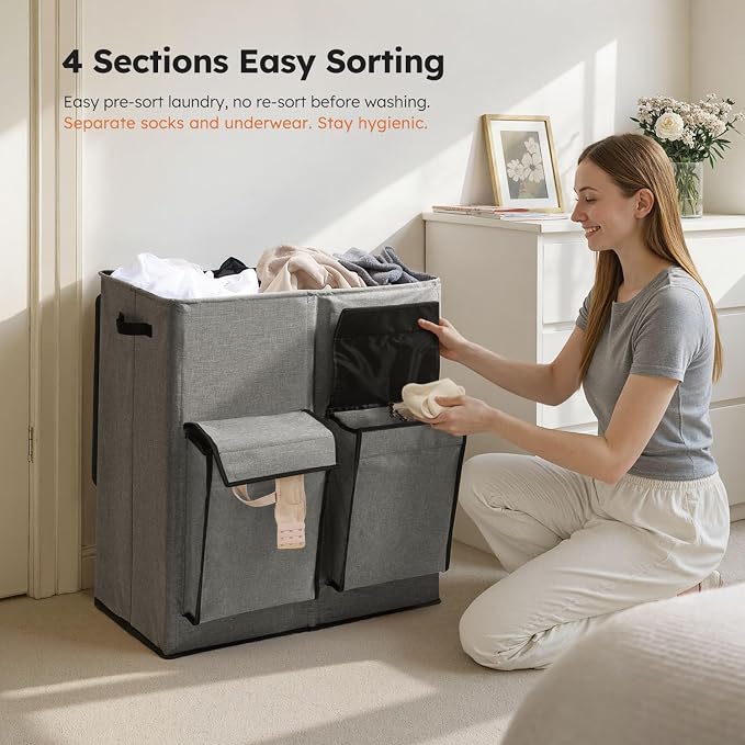 SOLEDI Double Laundry Hamper - Image 2