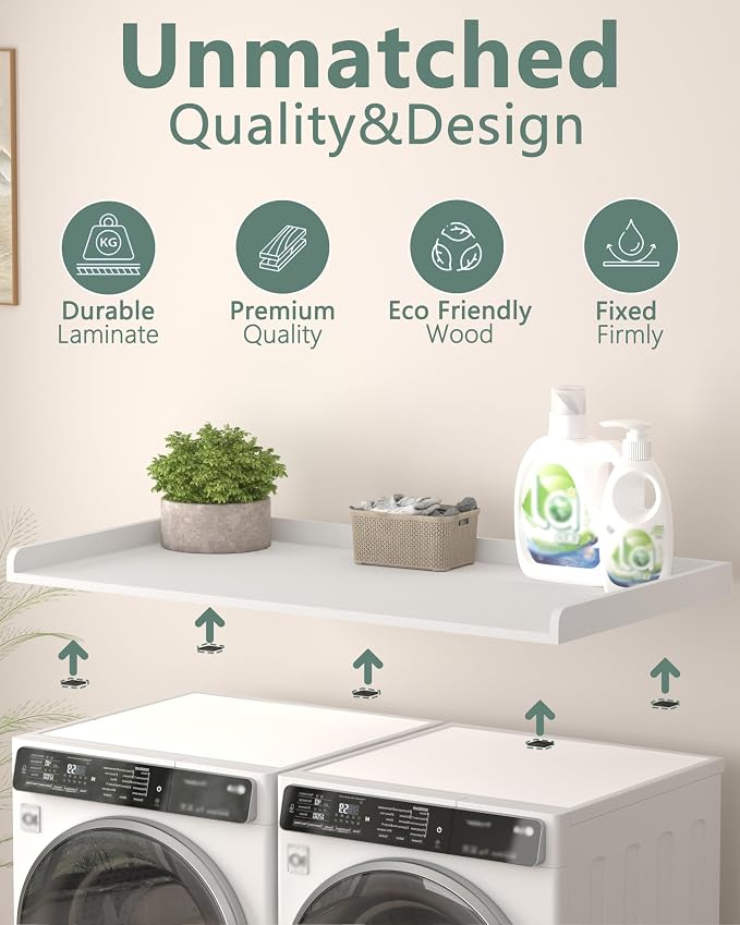 Piskyet Washer Dryer Countertop, Laundry Countertop - Image 3