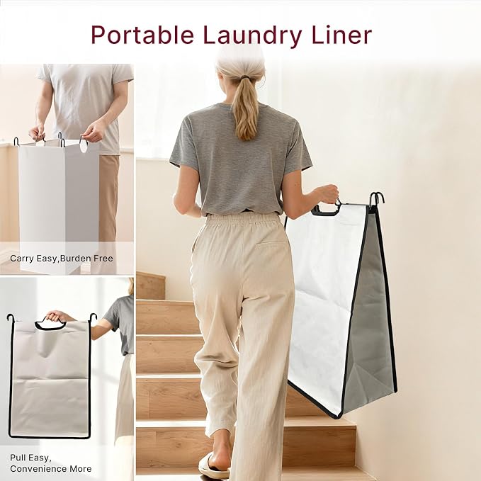 3-Compartment Laundry Cart - Image 4
