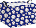 HIYAGON Rectangular Baseball Toy Storage Bin Organizer Box by HIYAGON