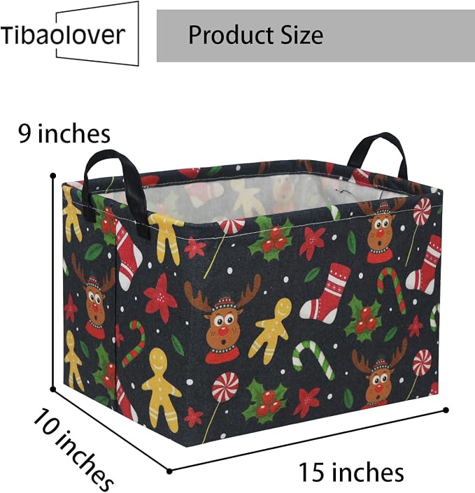 Rectangular Christmas Basket Tree Gift Baskets - Image 6