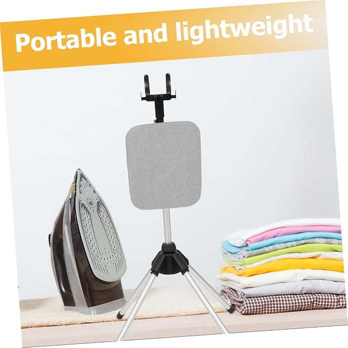Telescopic Garment Steamer Rack Foldable Clothes Drying Stand Sturdy Four-Leg - Image 3