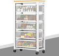 Compact Sideboard Storage Trolley Cabinet. Tall Larder Cupboard by Unknown