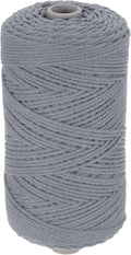 HARFINGTON Natural Macrame Cord 2mm x 220 Yards 3 Strand Twisted Cotton Macrame by HARFINGTON