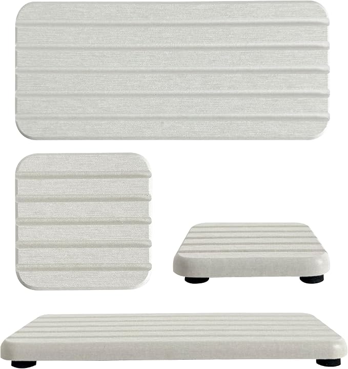 Set of 4 Water Absorbing Stone Trays by NiuYichee