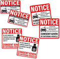 Pack 18 Pcs Notice Audio and Video Recording Sticker by rabowa