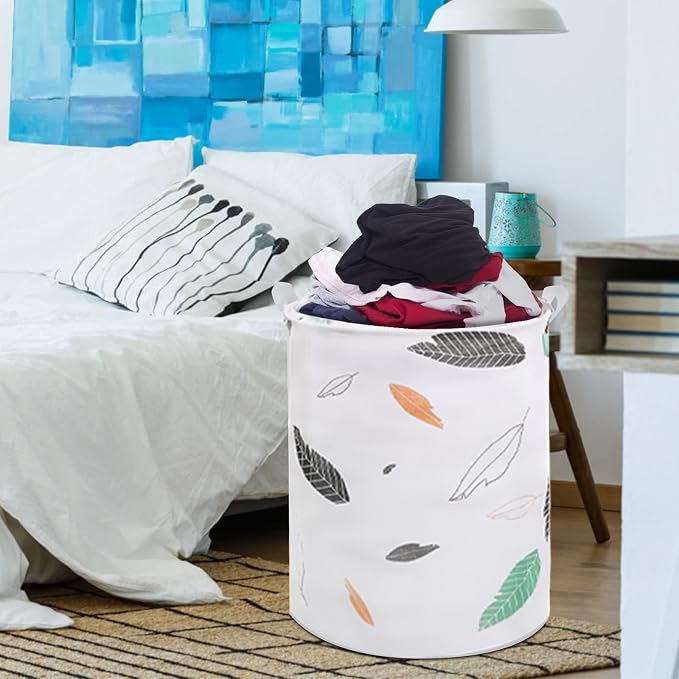 Collapsible Laundry Basket in Bedroom Waterproof Laundry Hamper in Bathroom - Image 7