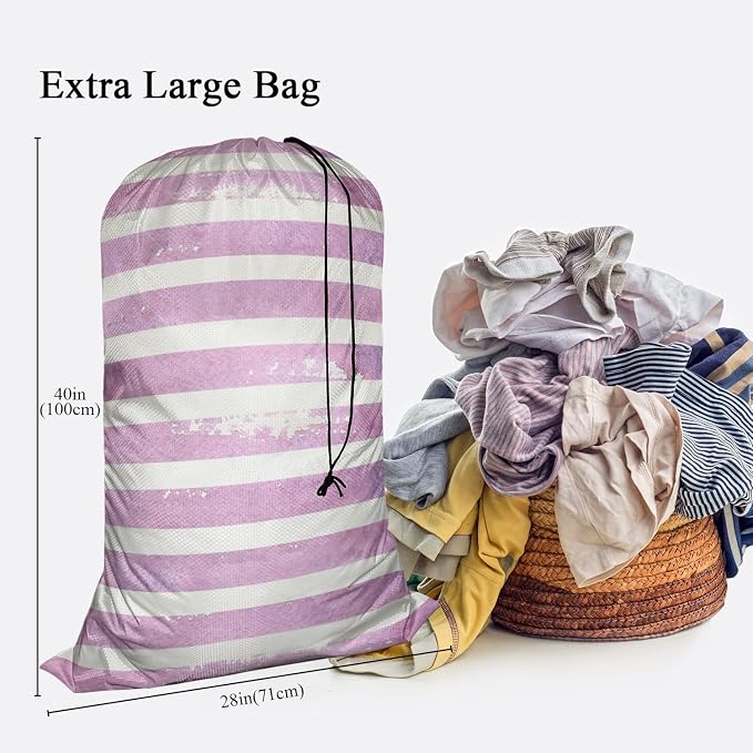 Swono Laundry Bag with Locking Drawstring Closure, Dirty Clothes Organizer - Image 2