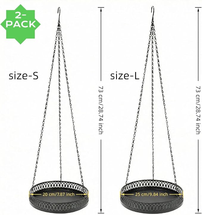 Heavy Duty Metal Hanging Planters - Image 4