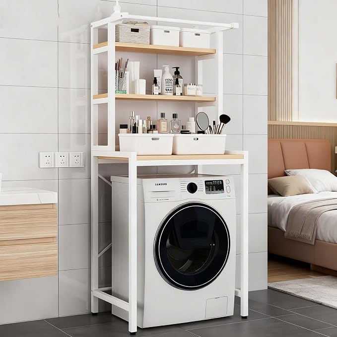 Space-Saving 3-Tier Over Washer and Dryer Storage Shelf, Heavy-Duty Over - Image 4