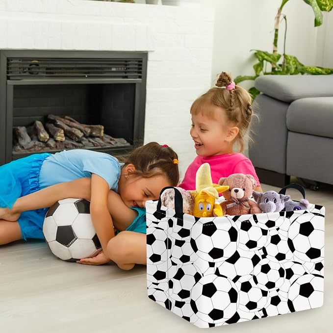 FXOLCSHE Rectangular Easter Soccer Basket, Sports Boys box, Collapsible - Image 5
